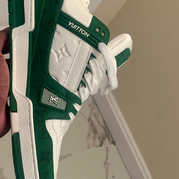 Louis Vuitton Trainer 'Green Monogram Denim' - Picture 7 of 7